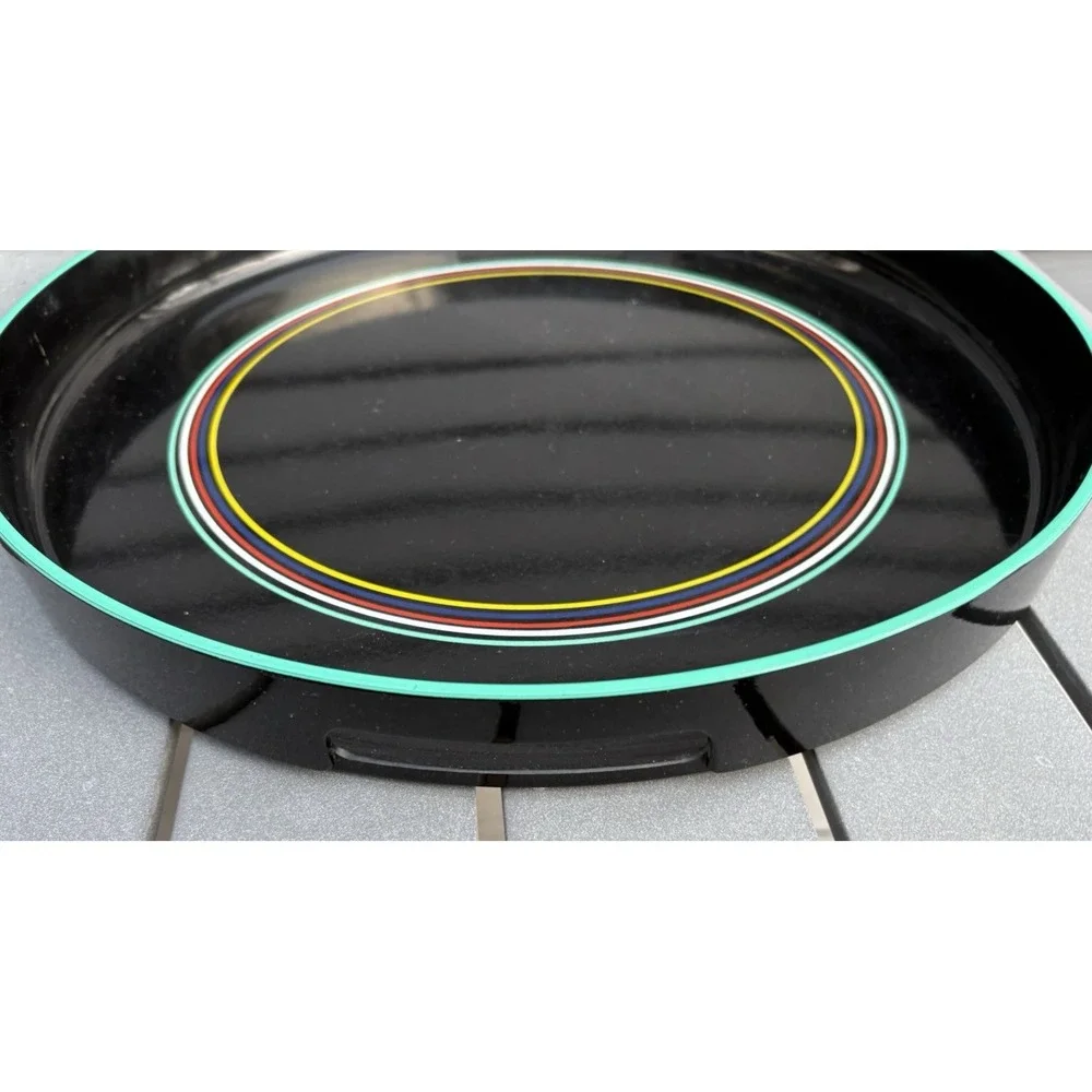 Vintage Studio Nova Larry Laslo laquered cocktail serving tray 1980's Japan